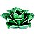 FLOR VERDE EM CERAMICA - Imagem 1