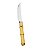 CJ 6 FACAS CHURRASCO AÇO INOX CABO PLÁSTICO BAMBU NATURAL 22 - Imagem 1