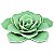 FLOR VERDE EM CERAMICA - Imagem 1