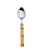 CJ 6 COLHERES MESA AÇO INOX CABO PLÁSTICO BAMBU NATURAL 20 - Imagem 1