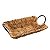 CESTA DE FIBRA NATURAL C/ALÇA DE METAL PRETA 31x21x7cm - Imagem 1