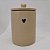 POTICHE DECORATIVO CERÂMICA C/TAMPA BAMBU HEART 10x10x13cm - Imagem 1