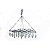 MINI VARAL RETANGULAR EXTENSÍVEL 28 PRENDEDORES 51x30cm - Imagem 1