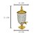 DISPENSER CRISTAL ECOLÓGIC DIAMOND TAMPA PÉ E TORNEIRA 5l - Imagem 2
