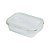 POTE HERMETICO RETANGULAR VIDRO SODO-CALCICO 640ML - Imagem 1