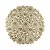 LUGAR AMERICANO DE PLÁSTICO FLOWERS DOURADO 38cm - Imagem 1