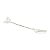 CJ 4 GARFOS P/SOBREMESA  ZAMAC SILVER PLATED BUTTERFLY 11,5 - Imagem 3