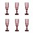 CJ 6 TAÇAS P/CHAMPAGNE DE VIDRO LIBÉLULA LILÁS 140ml - Imagem 5