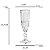 CJ 6 TAÇAS P/CHAMPAGNE DE VIDRO LIBÉLULA TRANSPARENTE 140ml - Imagem 4