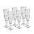 CJ 6 TAÇAS P/CHAMPAGNE DE VIDRO LIBÉLULA TRANSPARENTE 140ml - Imagem 3
