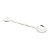 CJ 6 COLHERES DE ZAMAC SILVER PLATED HEART 10cm - Imagem 3
