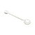 CJ 6 COLHERES DE ZAMAC SILVER PLATED HEART 10cm - Imagem 2