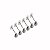 CJ 6 SCANSOS TALHERES ZAMAC SILVER PLATED PINEAPPLE 8,5x2x3 - Imagem 1