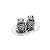 CJ SALEIRO PIMENTEIRO C/BANJA ZAMAC SILVER PLATED PINEAPPLE - Imagem 1