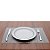 LUGAR AMERICANO DE PLÁSTICO OTTAWA CINZA E MARROM 30x45cm - Imagem 1