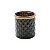 CACHEPOT DE VIDRO E ZAMAC BRISTOL PRETO E BRONZE 7x7,5cm - Imagem 2