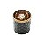 CACHEPOT DE VIDRO E ZAMAC BRISTOL PRETO E BRONZE 7x7,5cm - Imagem 4