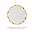 PRATO P/SOBREMESA DE PORCELANA BAMBU 18cm - Imagem 1