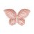 DECOR DE CERÂMICA BORBOLETA ROSA 17,5x16,5cm - Imagem 3