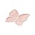 DECOR DE CERÂMICA BORBOLETA ROSA 18,5x12cm - Imagem 1