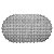 TAPETE P/BANHEIRO DE PVC C/ANTIDERRAPANTE CINZA 68x38cm - Imagem 1