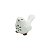 PÁSSARO DECORATIVO DE CERÂMICA BRANCO 9,5x6x7cm - Imagem 1