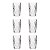 CJ 6 COPOS ALTOS DE VIDRO DIAMOND TRANSPARENTE 350ml - Imagem 1