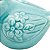 PÁSSARO DECORATIVO DE CERÂMICA FLORES AZUL ESCURO 10,5x6x8,5 - Imagem 4