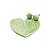 PRATO DECORATIVO DE CERÂMICA CORAÇÃO VERDE C/PÁSSARO 14x5,5 - Imagem 2