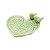 PRATO DECORATIVO DE CERÂMICA CORAÇÃO VERDE C/PÁSSARO 14x5,5 - Imagem 1