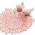 PRATO CORATIVO  CERÂMICA GIRASSOL ROSA C/PÁSSAROS 15x14x5 - Imagem 3