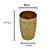 CJ 6 COPOS ALTOS DE VIDRO DIAMOND DOURADO 350ml - Imagem 4