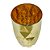 CJ 6 COPOS ALTOS DE VIDRO DIAMOND DOURADO 350ml - Imagem 3