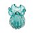 VASO DE VIDRO ITALY TIFFANY 13x17,5cm - Imagem 2