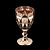 CJ 6 TAÇAS P/ÁGUA DE VIDRO DIAMOND ROSÉ GOLDEN 325ml - Imagem 2