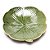 PRATO DECORATIVO DE CERÂMICA BANANA LEAF VERDE 20x20x3cm - Imagem 2