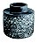 VASO PRETO EM CIMENTO - Imagem 1