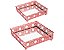 KIT BANDEJA COBRE EM METAL COM ESPELHO- 2 PCS - Imagem 5