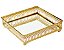 KIT BANDEJA DOURADA EM METAL COM ESPELHO- 2 PCS - Imagem 3