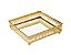 KIT BANDEJA DOURADA EM METAL COM ESPELHO- 2 PCS - Imagem 2