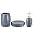 KIT PARA BANHEIRO CINZA EM CERAMICA - 3 PCS - Imagem 4