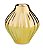 VASO DOURADO EM CERAMICA - Imagem 1