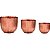 KIT CACHEPOT COBRE EM METAL - 3 PCS - Imagem 1