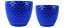 KIT CACHEPOT AZUL EM CERAMICA - 2 PCS - Imagem 5