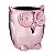 CACHEPOT CORUJA ROSE GOLD EM  CERAMICA - Imagem 1
