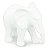 ELEFANTE BRANCO EM CERAMICA - Imagem 1