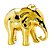 ELEFANTE DOURADO EM CERAMICA - Imagem 3