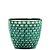 KIT CACHEPOT VERDE EM CERAMICA - 3 PCS - Imagem 1