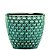 KIT CACHEPOT VERDE EM CERAMICA - 3 PCS - Imagem 3