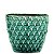 KIT CACHEPOT VERDE EM CERAMICA - 3 PCS - Imagem 4